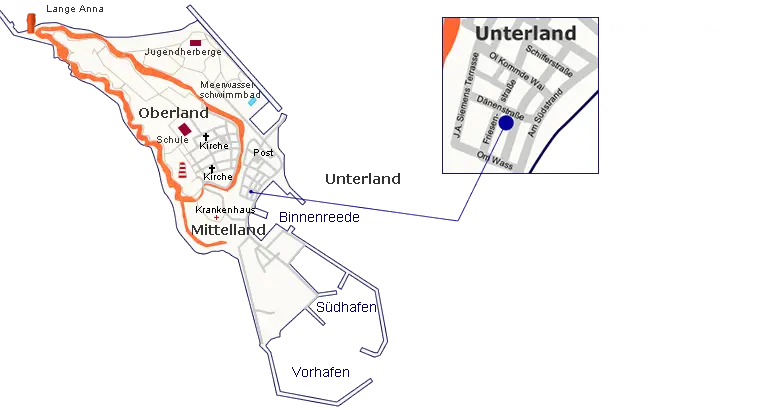 Karte Helgoland